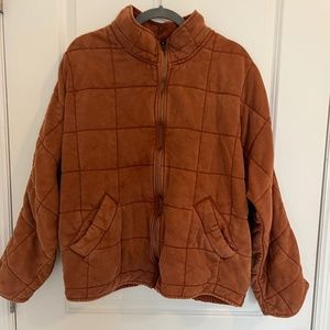 Free People Dolman Quilted Knit Jacket